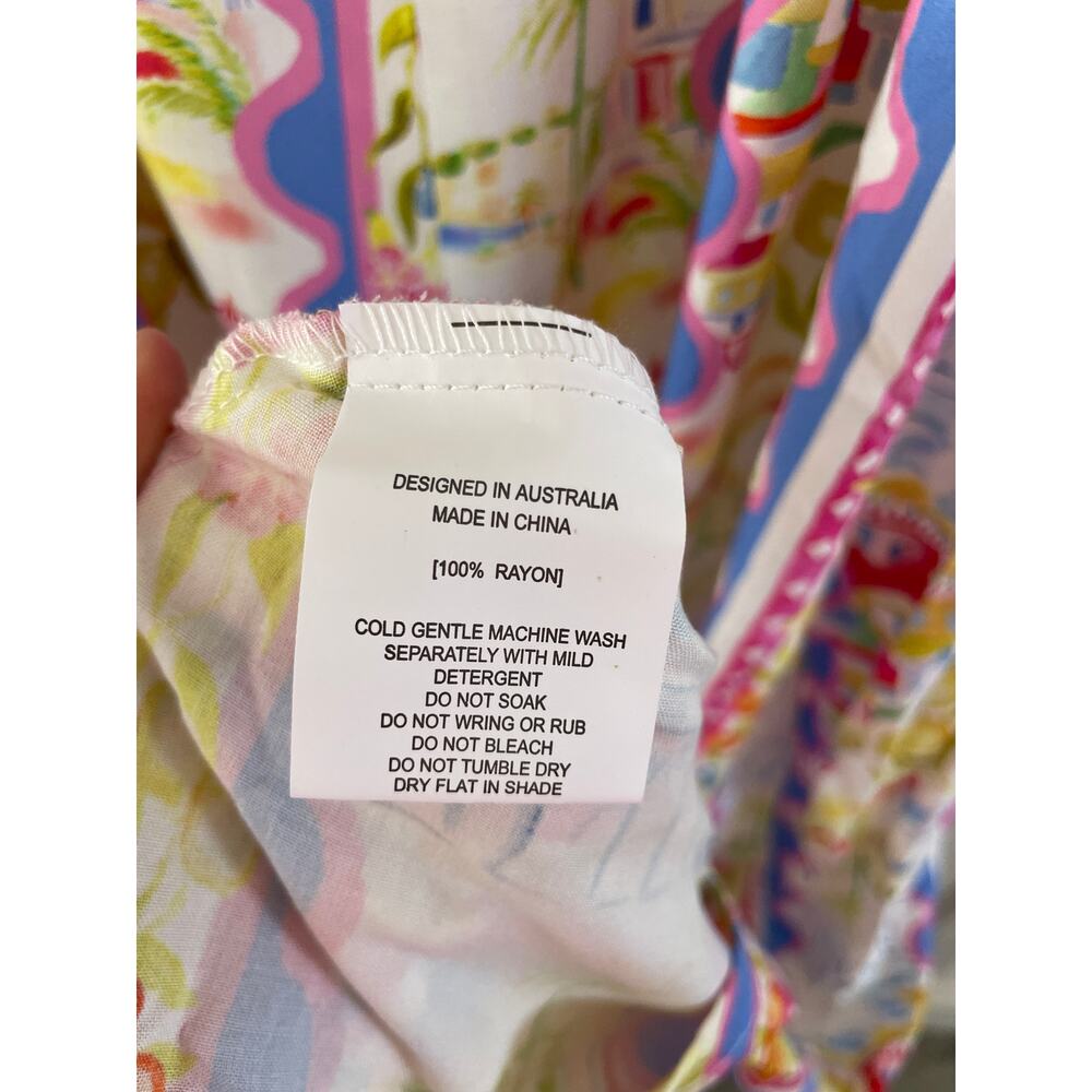 Label of Love Australia Printed Rayon Maxi Dress Womens XL - Picture 5 of 7